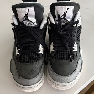 Air Jordan 4 Fear 2024 GS Size 7.5Y Black Grey FQ8138-002